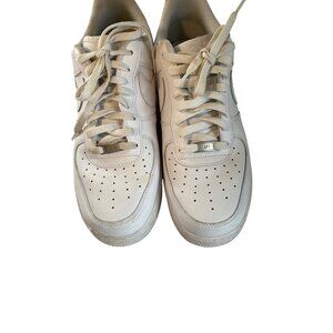 Nike Air Force 1 Low White Leather Sneakers Mens Size 12